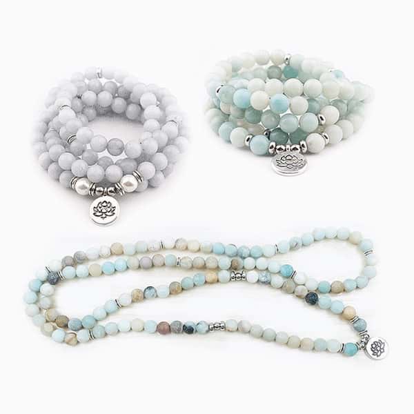 108 Amazonite Mala Beads - Image 10