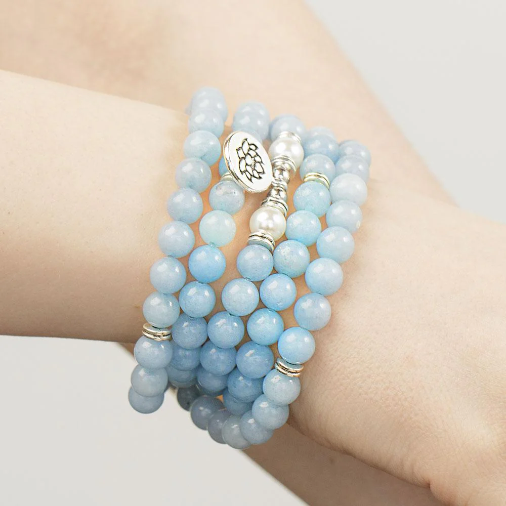 108 Amazonite Mala Beads - Image 3