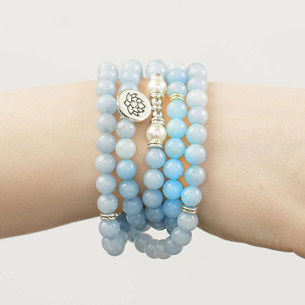 108 Amazonite Mala Beads - Image 4