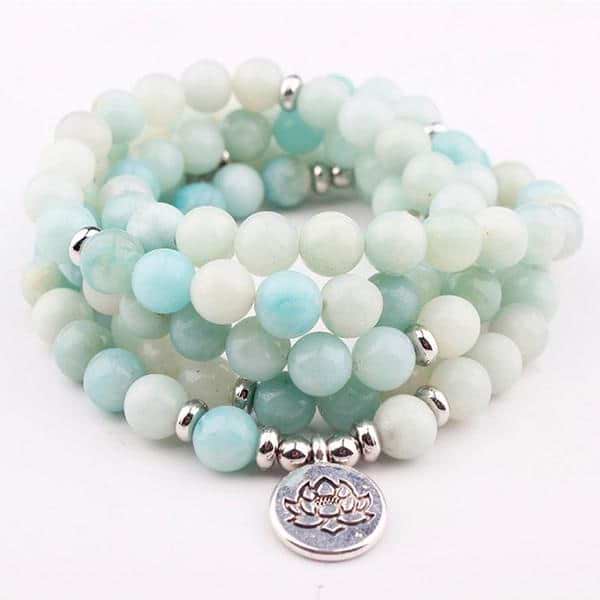 108 Amazonite Mala Beads - Image 9