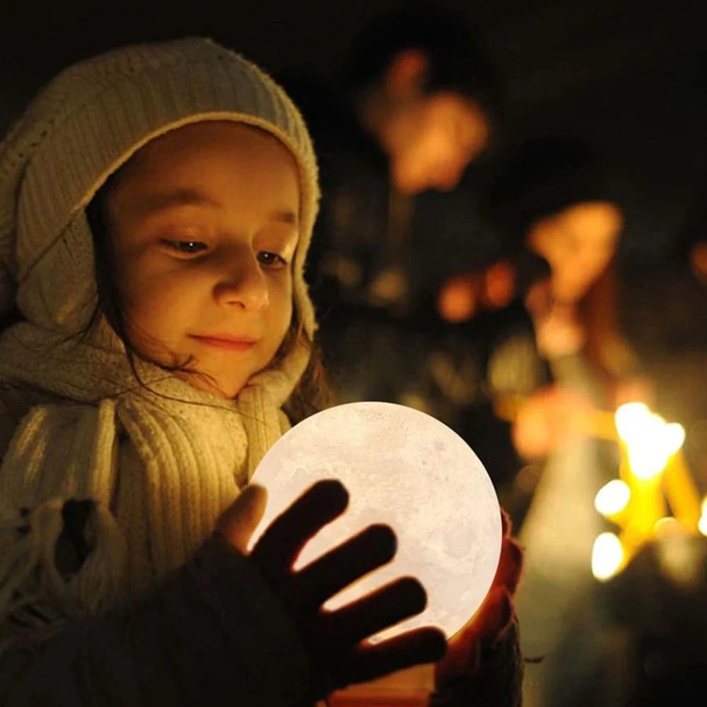 3D Moon Lamp With Moon Night Light - Image 14