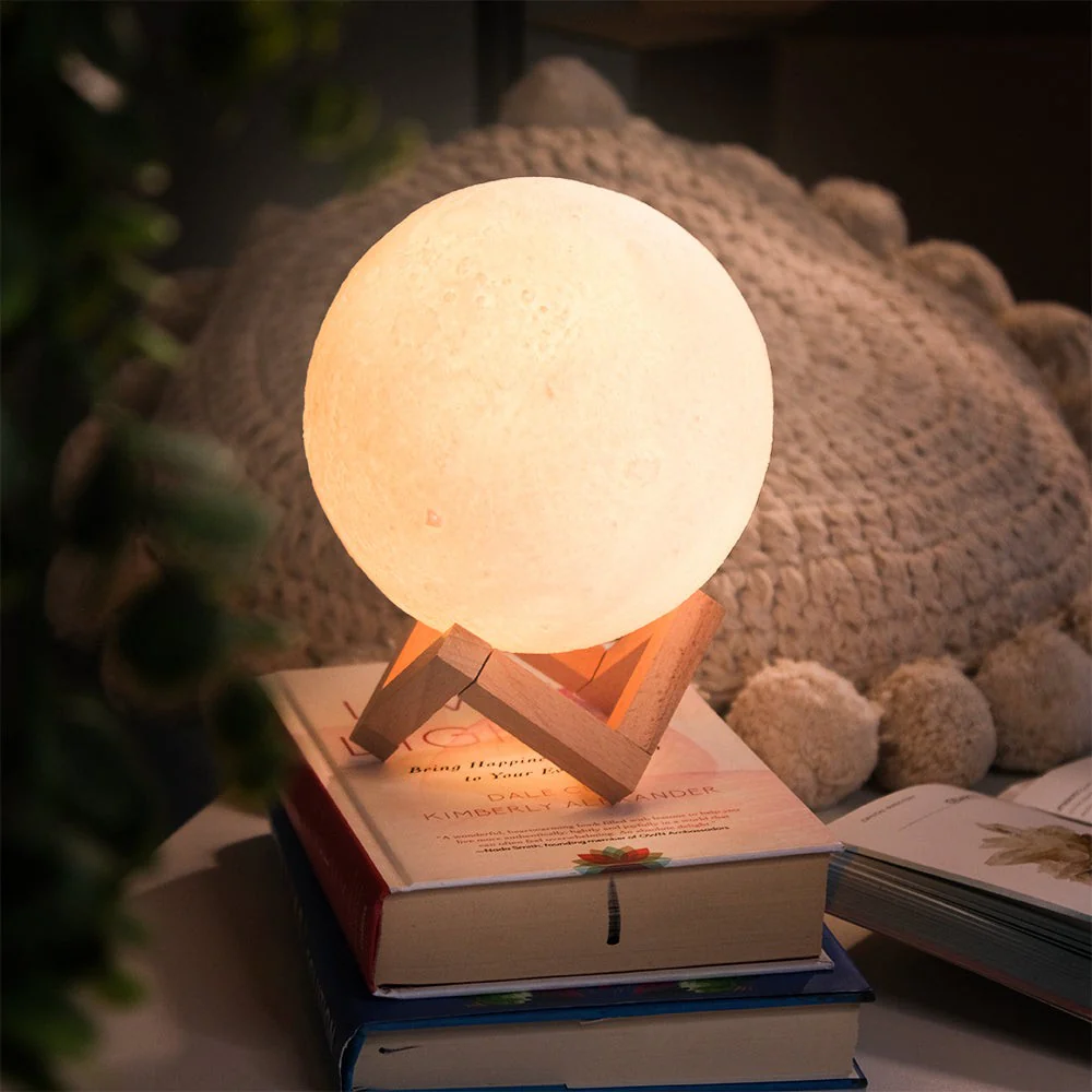 3D Moon Lamp With Moon Night Light - Image 2