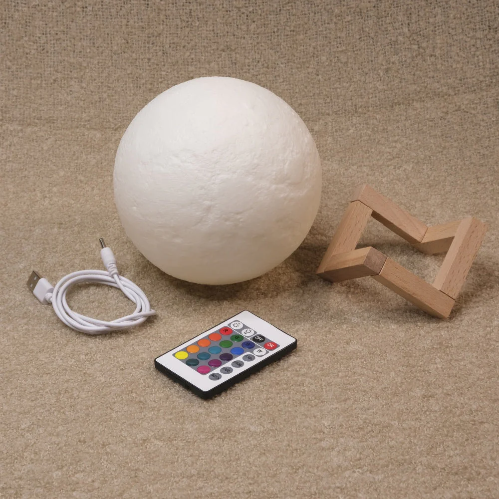 3D Moon Lamp With Moon Night Light - Image 6