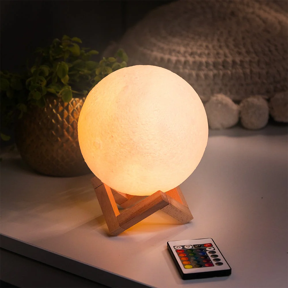 3D Moon Lamp With Moon Night Light - Image 9