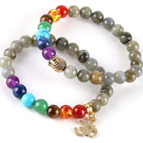 7 Chakra Labradorite Bracelet - Image 5