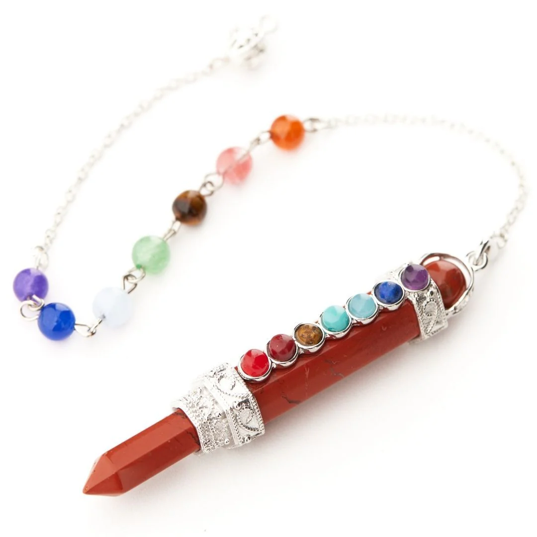 7 Chakra Wand Crystal Pendulum - Image 11