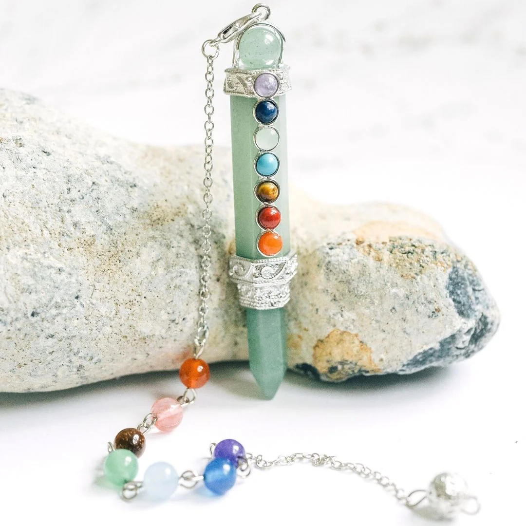 7 Chakra Wand Crystal Pendulum - Image 4