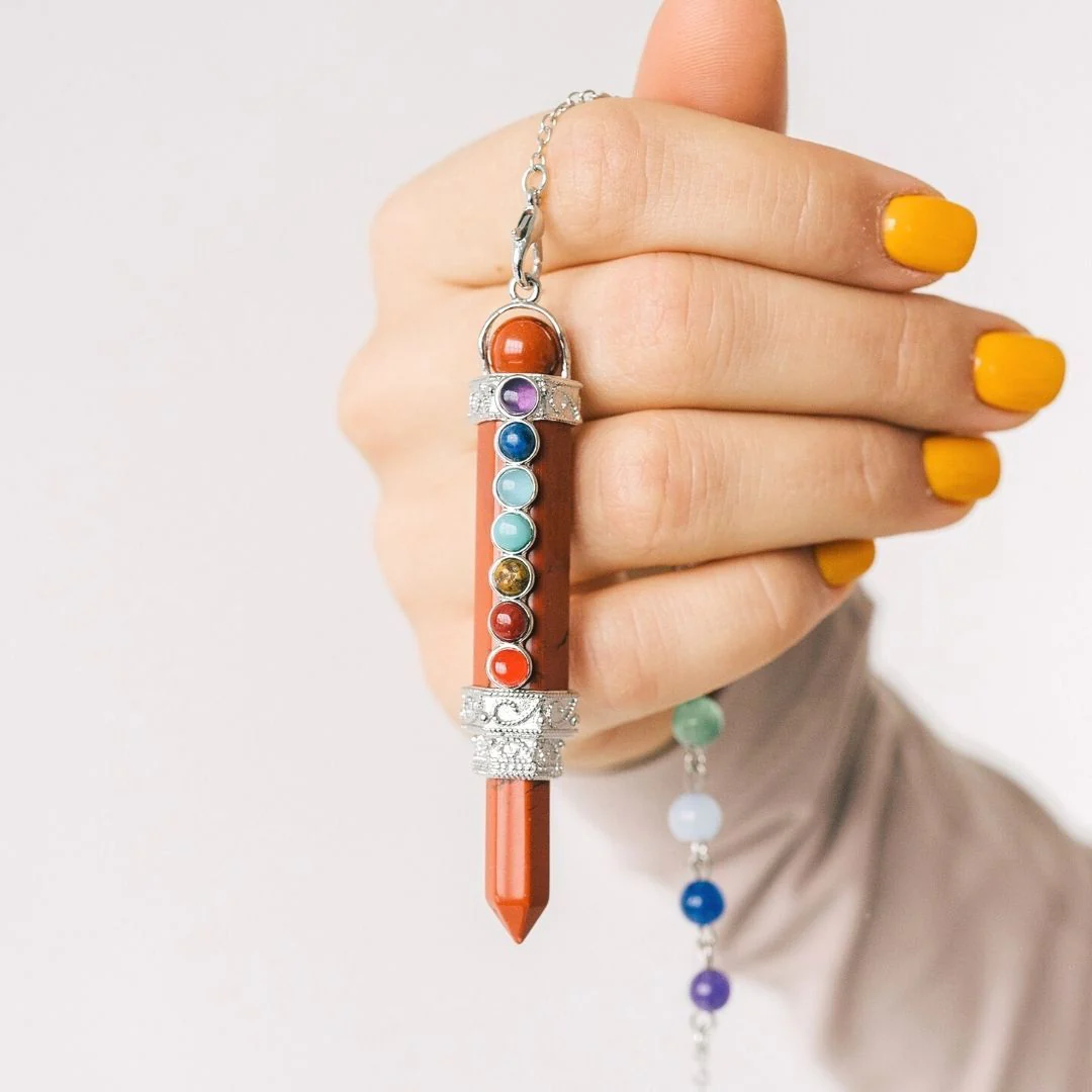 7 Chakra Wand Crystal Pendulum - Image 5