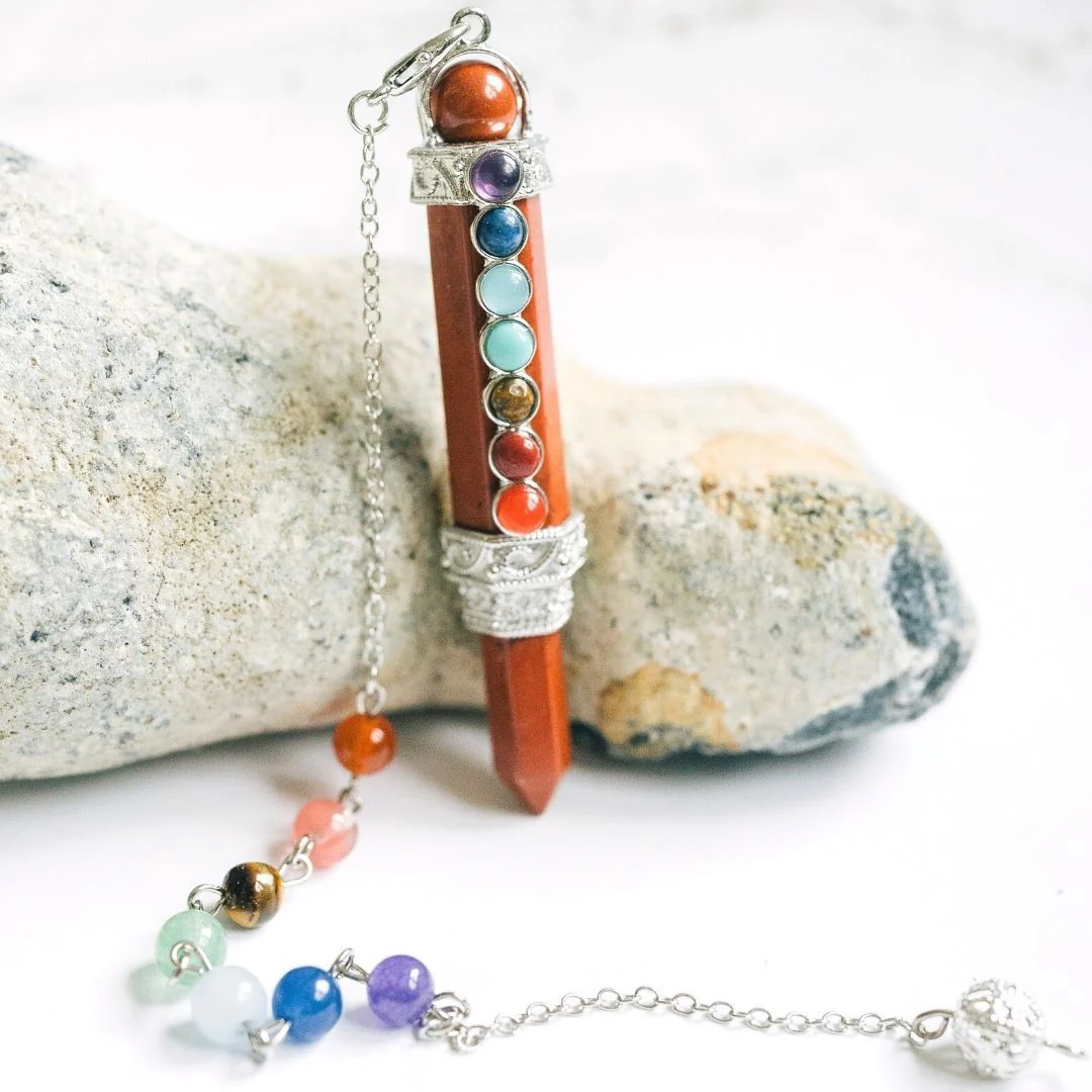 7 Chakra Wand Crystal Pendulum - Image 6