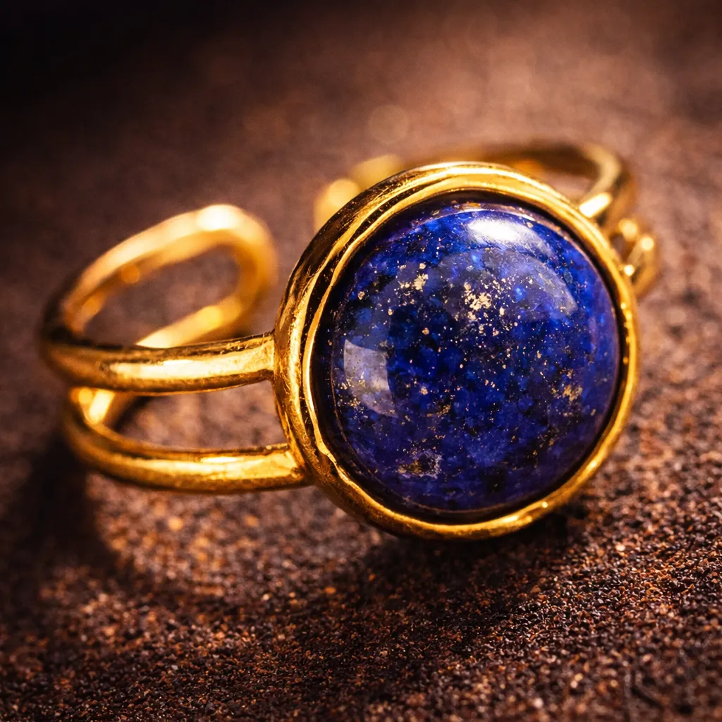 Adjustable Natural Gemstone Ring — Elegant Crystal Energy Jewelry - Image 8