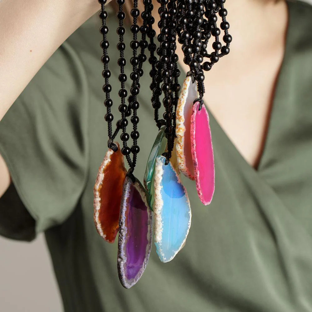 Agate Slice Necklace - Image 4
