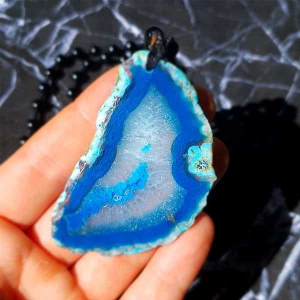 Agate Slice Necklace - Image 6