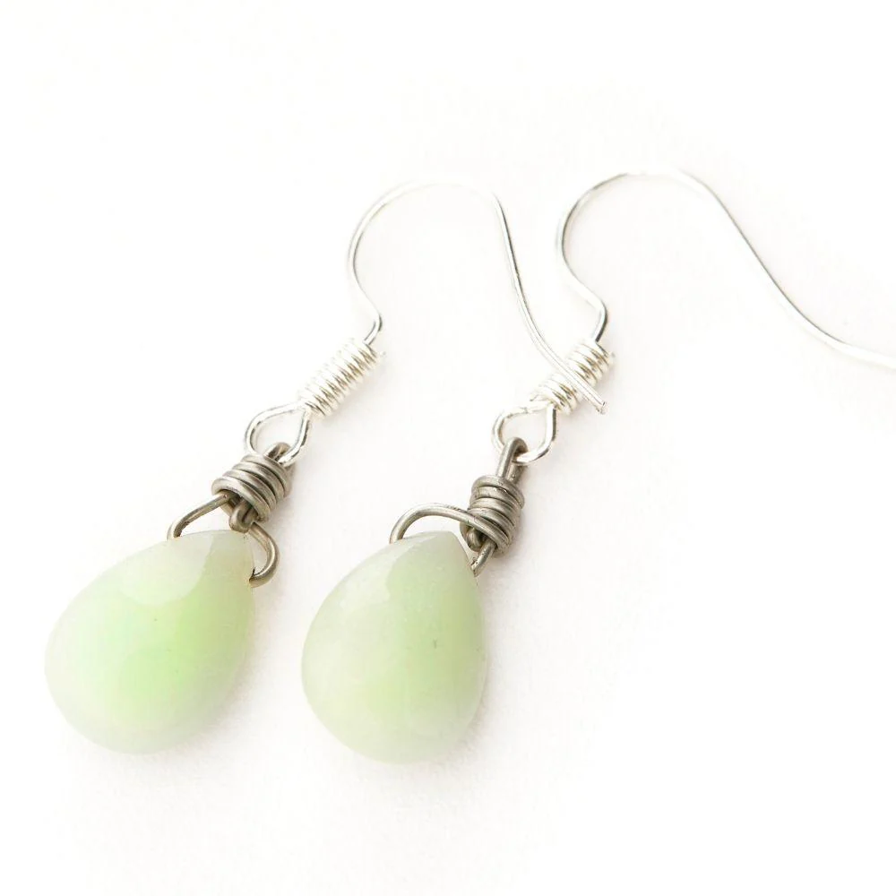 Amazonite Teardrop Earrings - Image 4