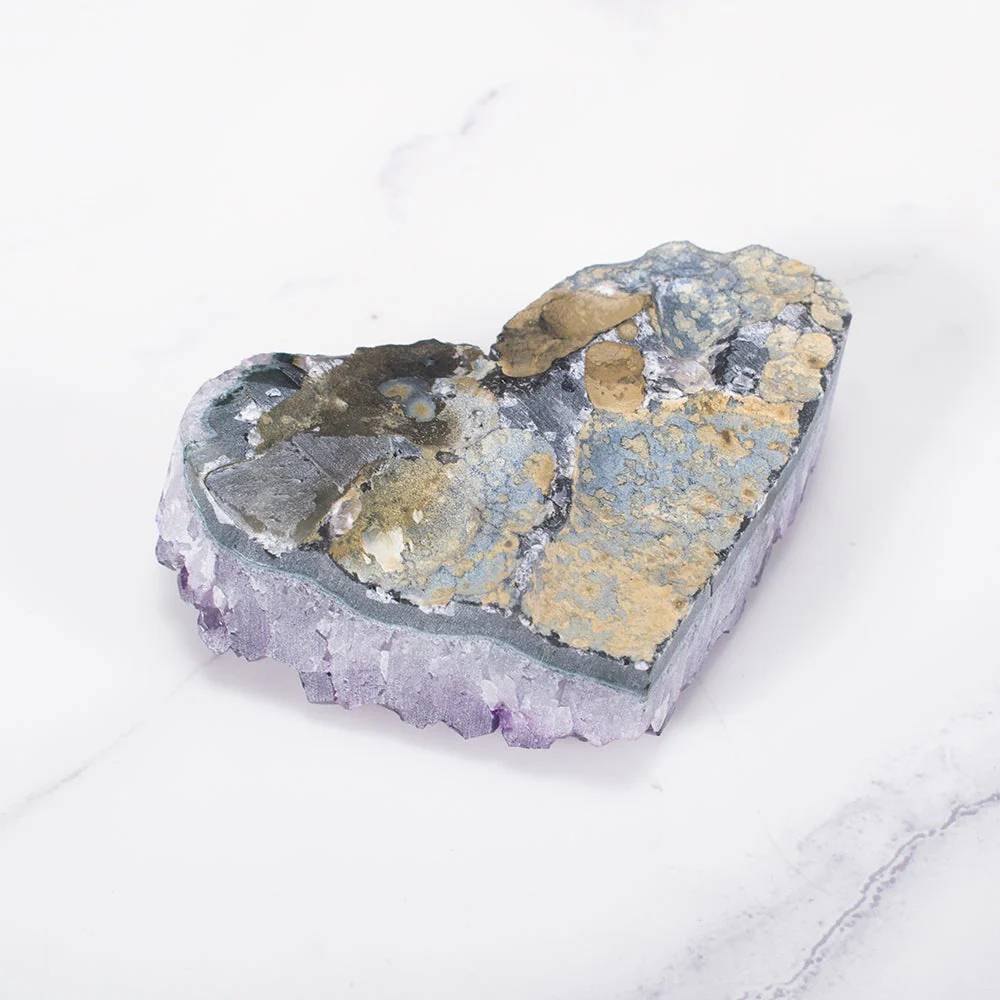 Amethyst Cluster Heart - Image 3