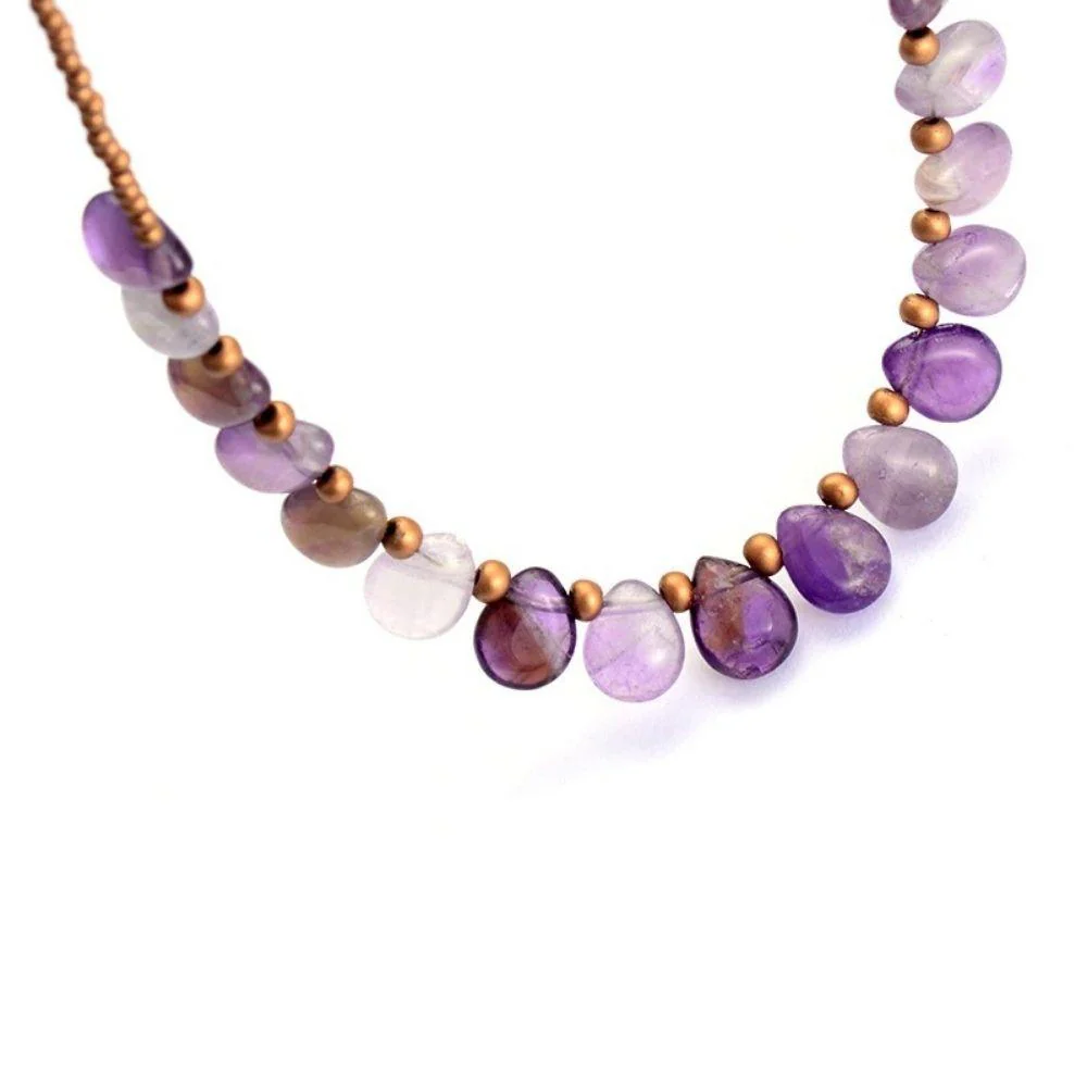 Amethyst Crystal Bead Necklace - Image 4
