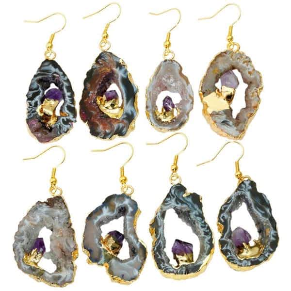 Amethyst Dangle Earrings - Image 6