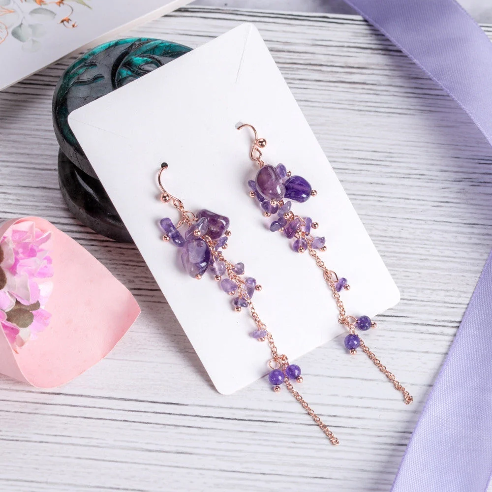 Amethyst Purple Earrings - Image 4