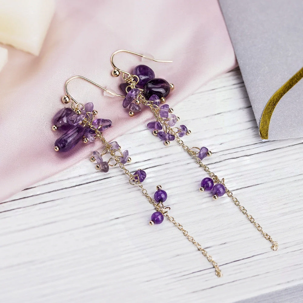 Amethyst Purple Earrings - Image 5