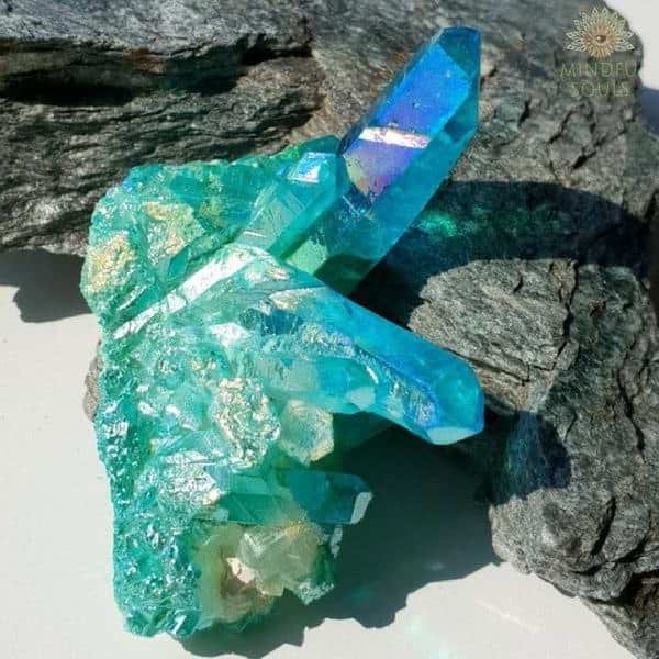 Angel Aura Quartz Crystal Cluster - Image 12