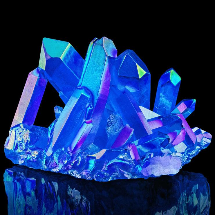 Angel Aura Quartz Crystal Cluster - Image 4