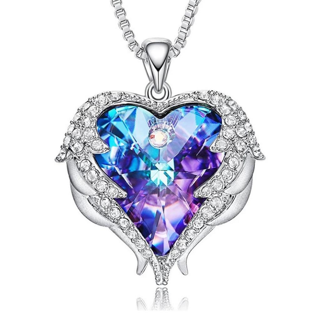 Angel Wings And Heart Necklace - Image 3