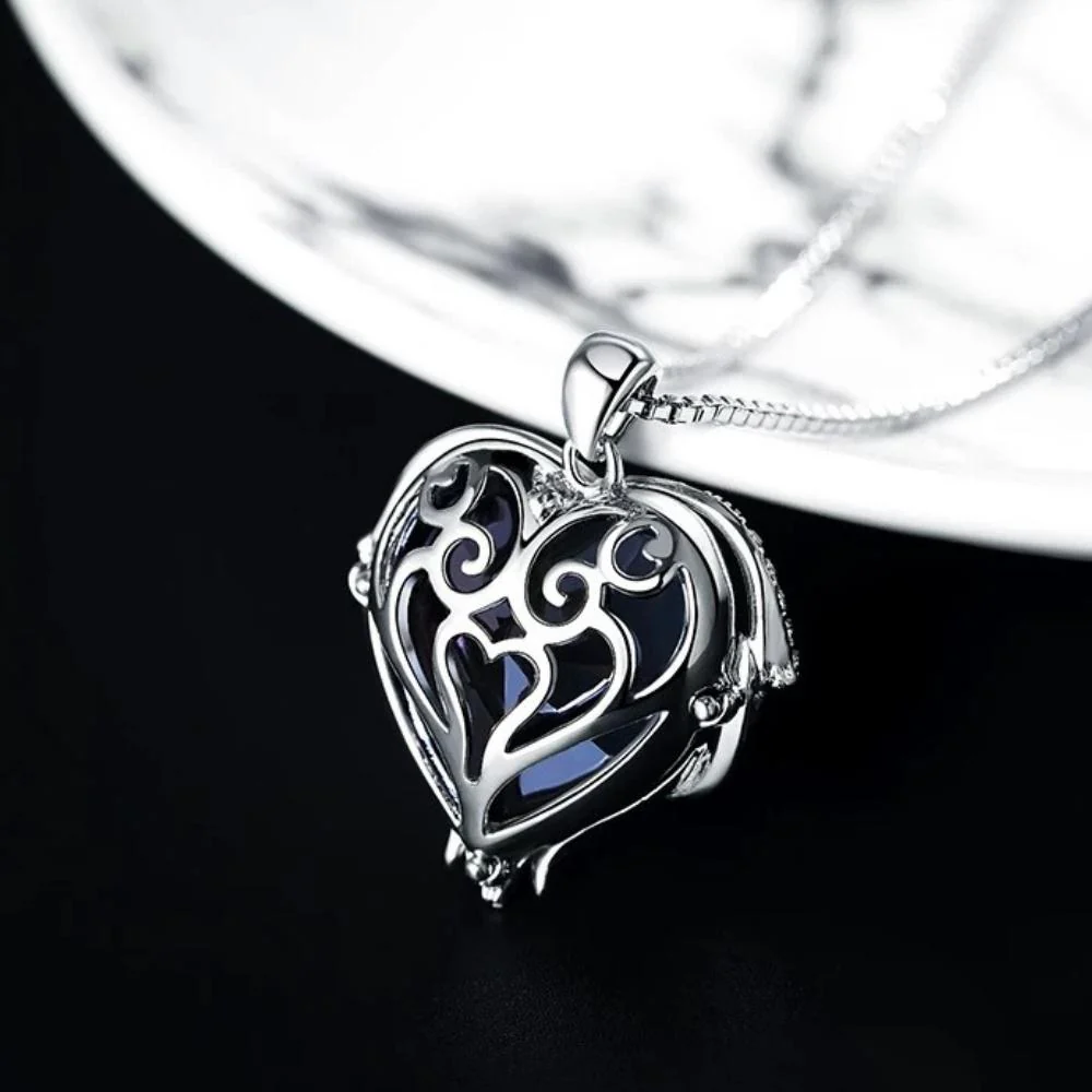 Angel Wings And Heart Necklace - Image 4