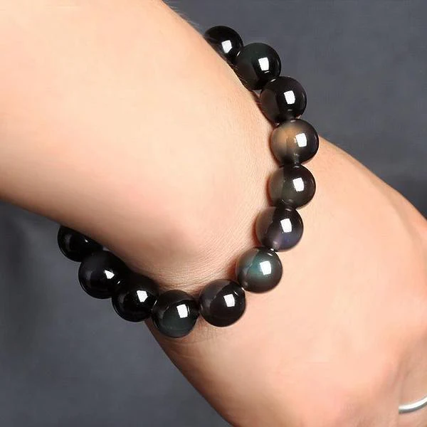 Anti-stress Rainbow Obsidian Bracelet - Image 9