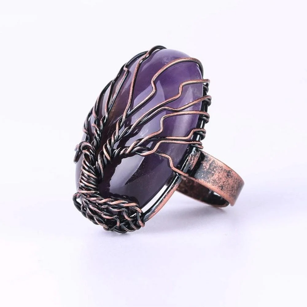 Artisanal Stone Tree Ring - Image 3