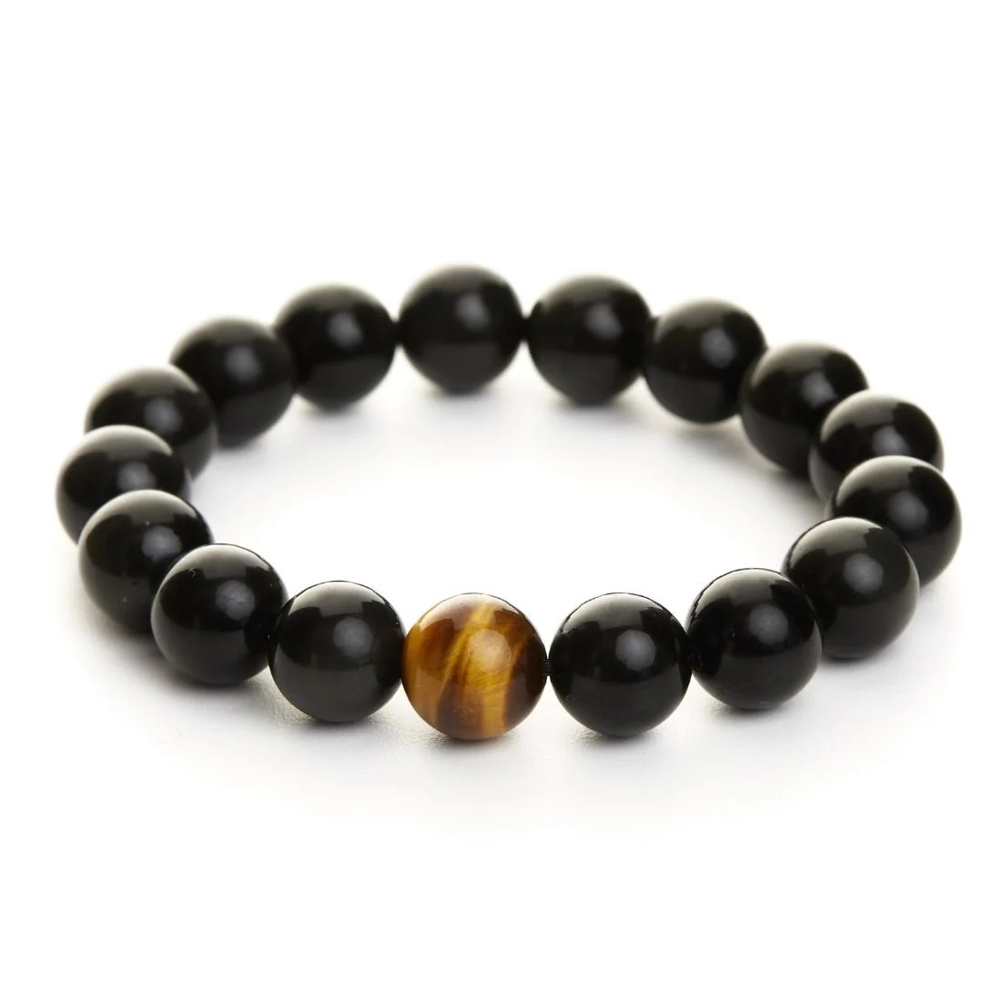 Black Onyx And Tiger's Eye Bracelet - Image 7