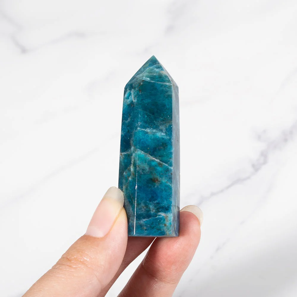 Blue Apatite Crystal Point - Image 3