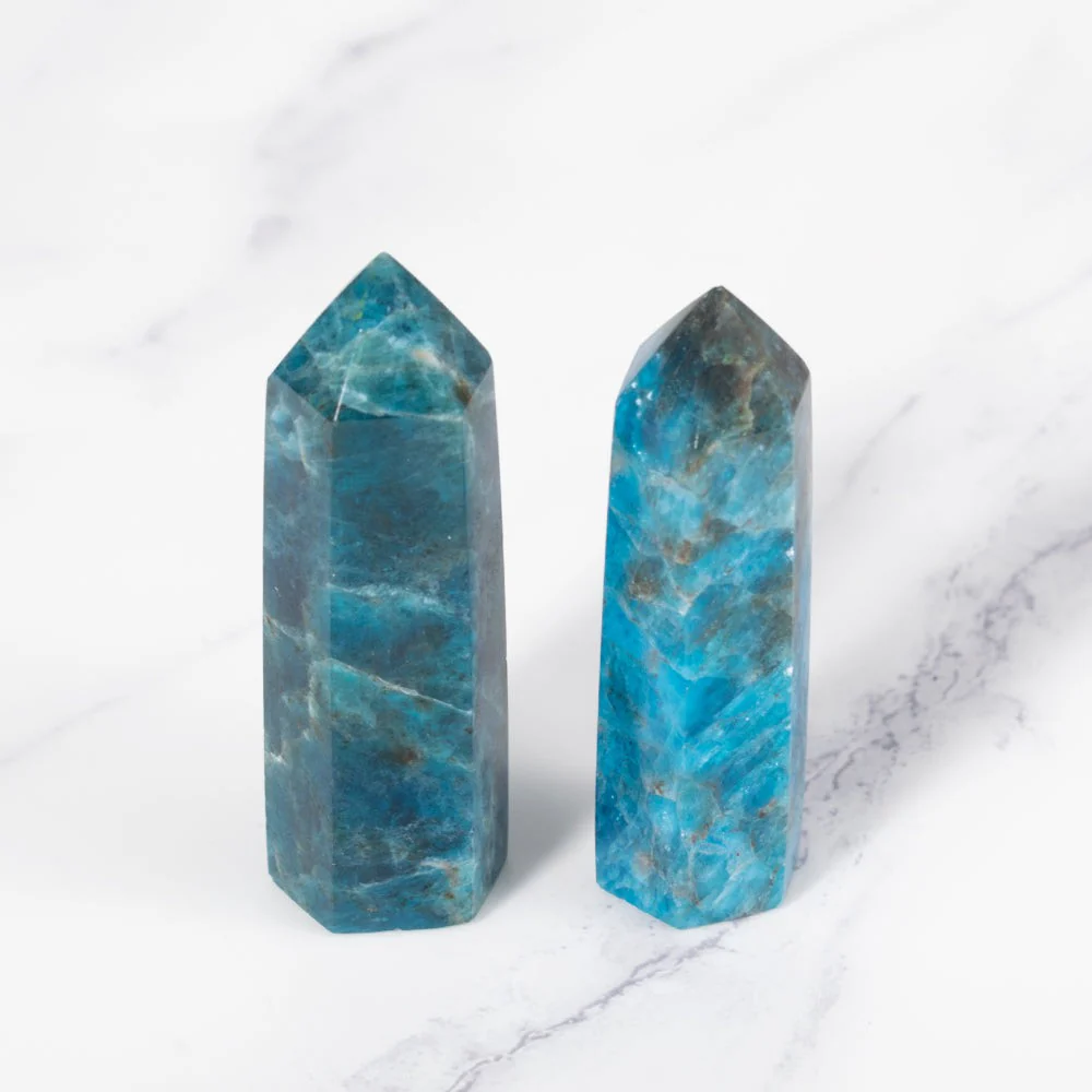 Blue Apatite Crystal Point - Image 4