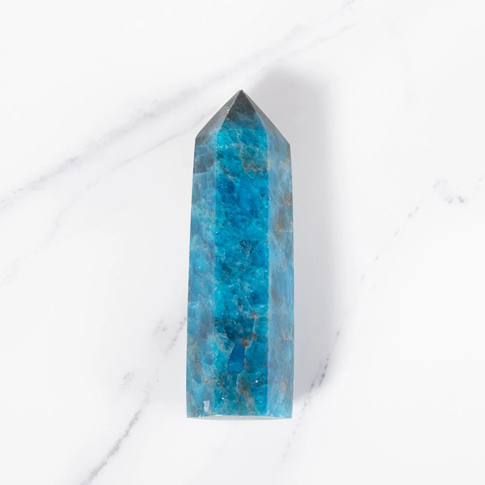 Blue Apatite Crystal Point - Image 7