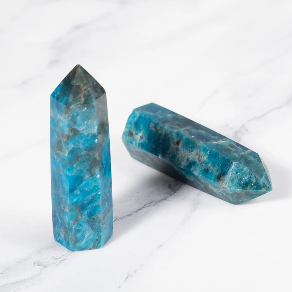 Blue Apatite Crystal Point - Image 8