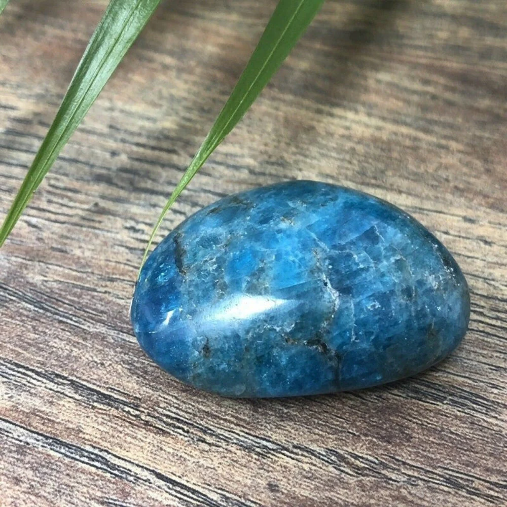 Blue Apatite Palm Stone - Image 2