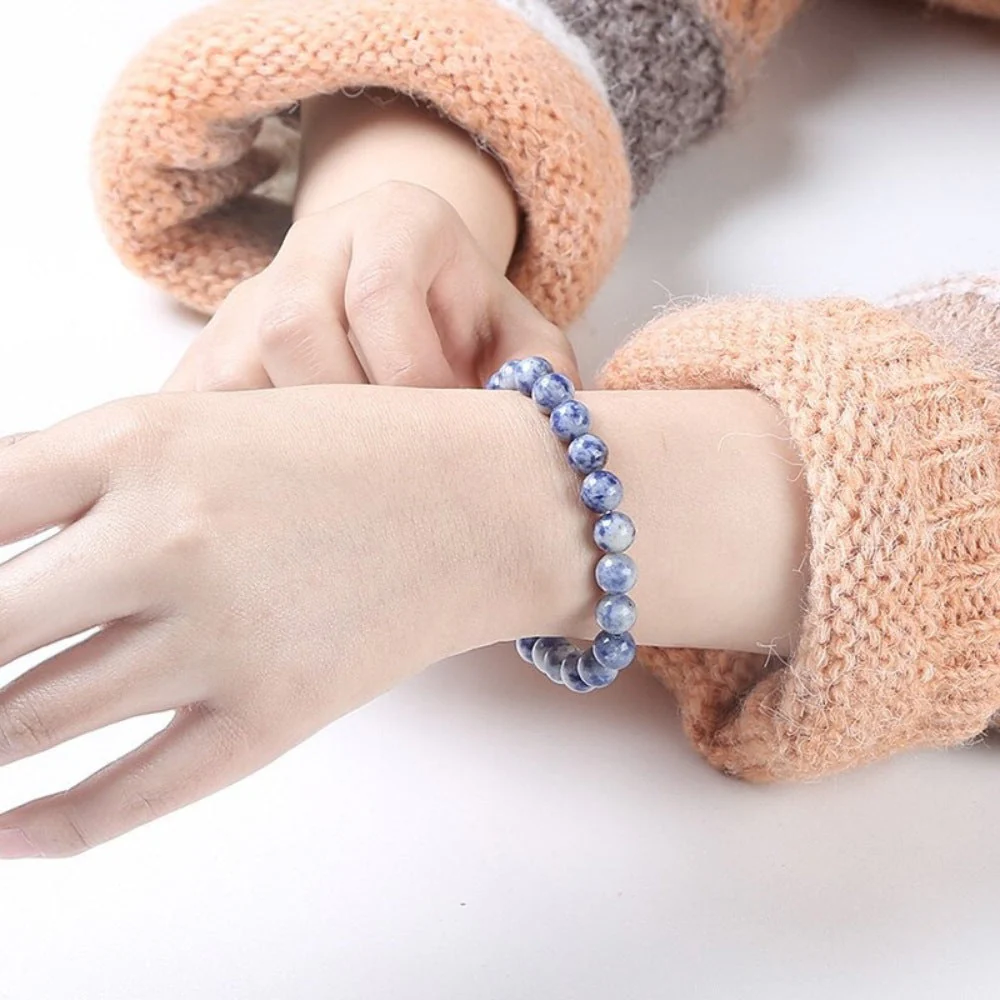 Blue Sodalite Bead Bracelet - Image 2