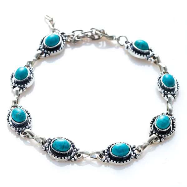 Bohemian Turquoise Anklet - Image 3