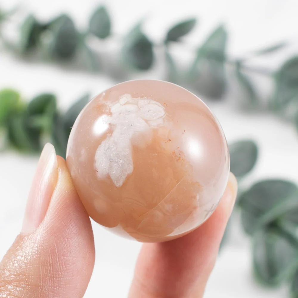Botanic Flower Agate Crystal Sphere - Image 10