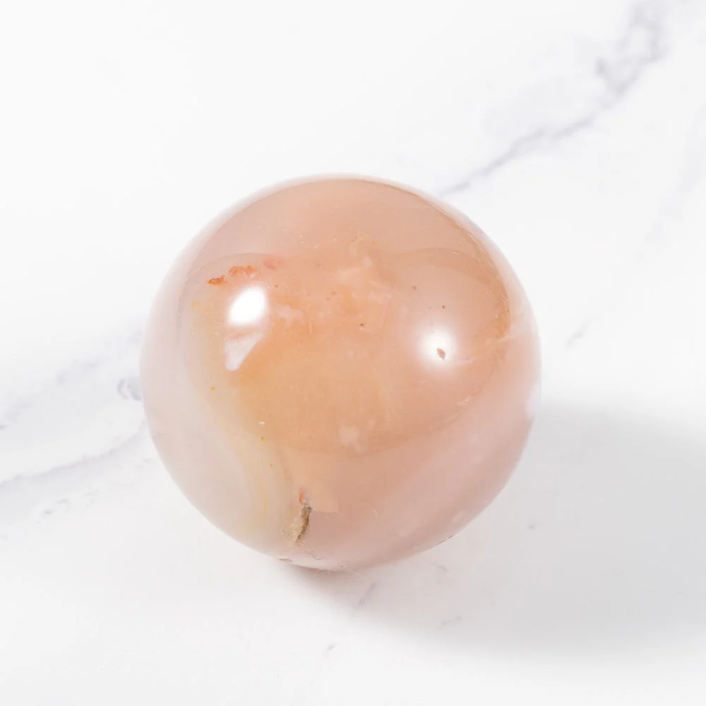 Botanic Flower Agate Crystal Sphere - Image 6