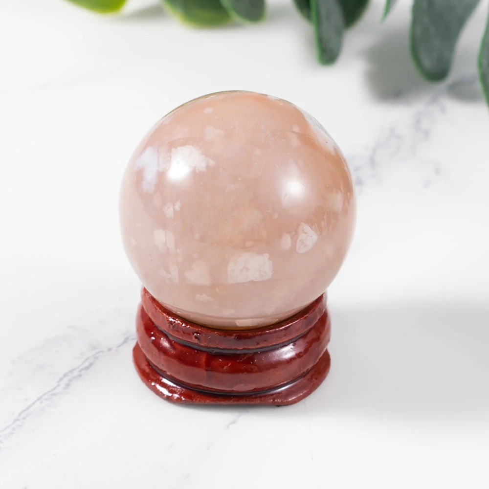 Botanic Flower Agate Crystal Sphere - Image 9