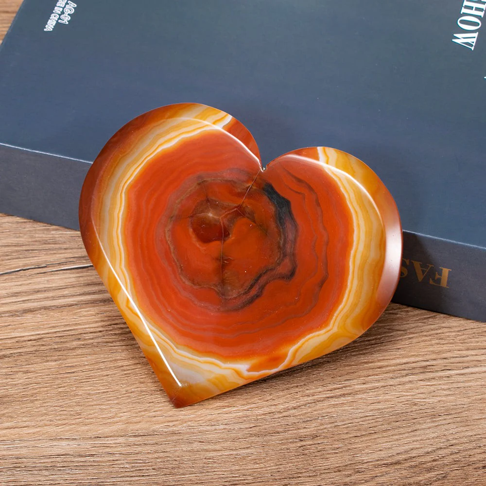 Carnelian Crystal Heart Cluster - Image 4
