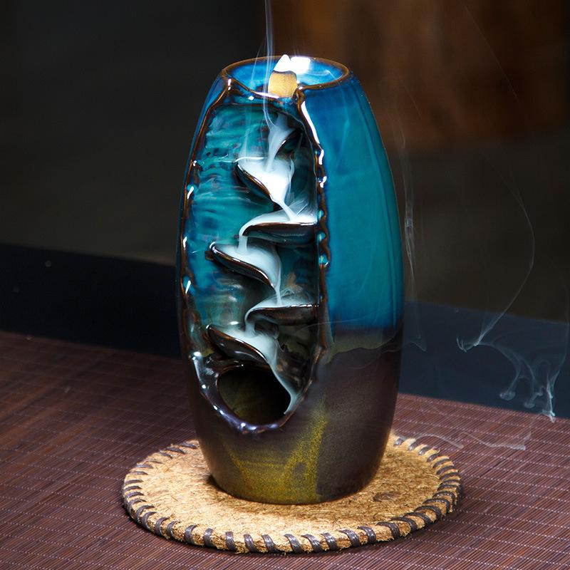 Ceramic Backflow Incense Burner Waterfall - Image 3