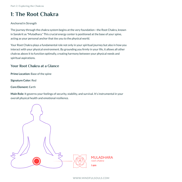 Chakra Balance for Real People: Your Printable Workbook & Guide (50 pages) - Image 3