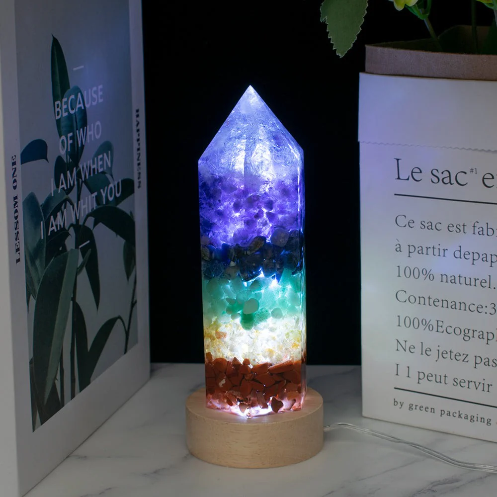 Chakra Crystals Energy Point Lamp - Image 4