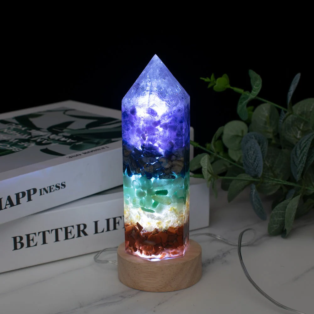 Chakra Crystals Energy Point Lamp - Image 6