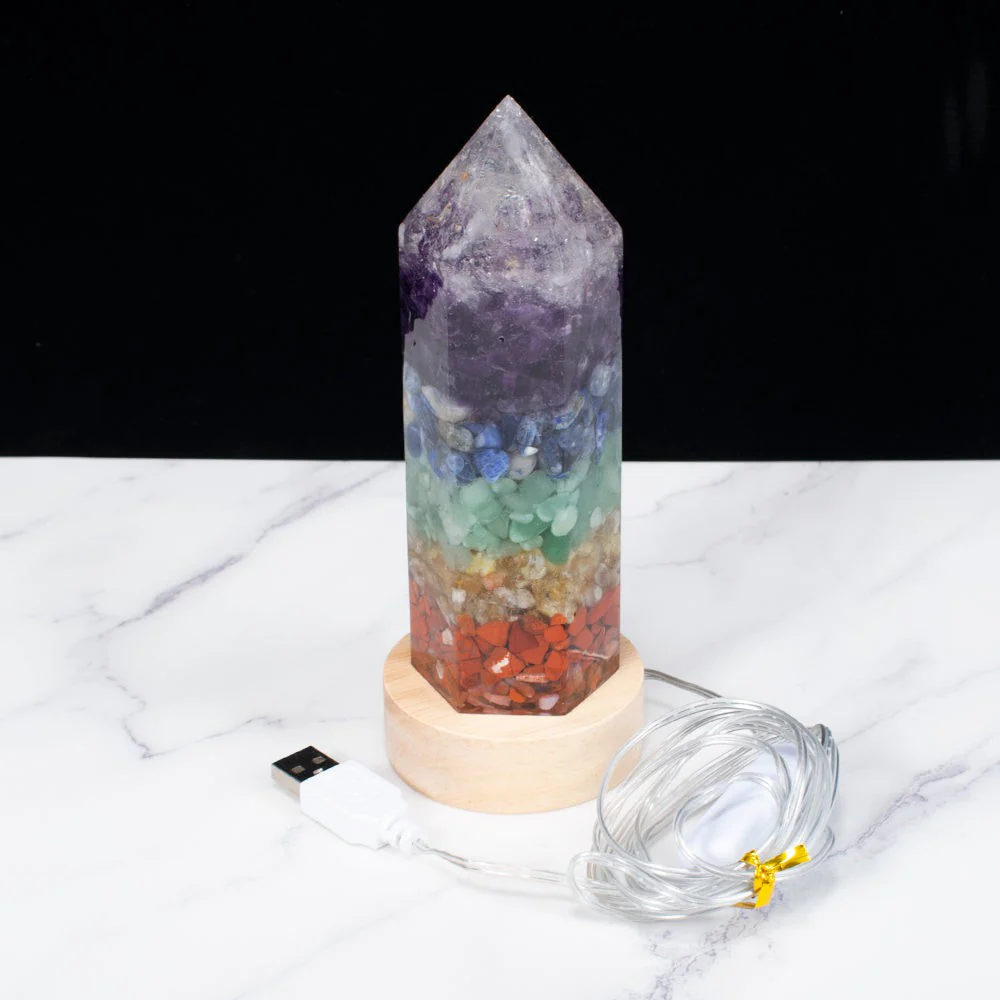 Chakra Crystals Energy Point Lamp - Image 7