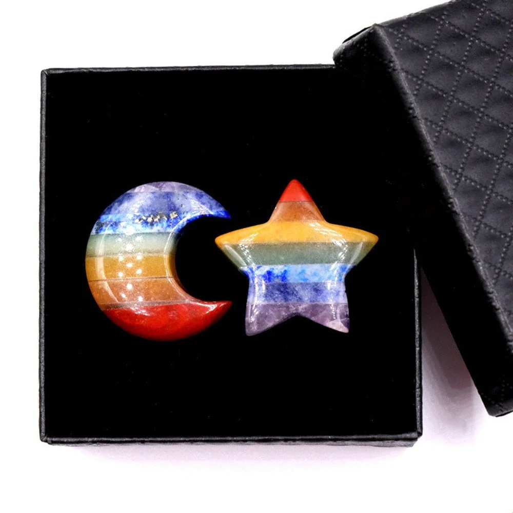 Chakra Star and Moon Gemstone Set - Image 3
