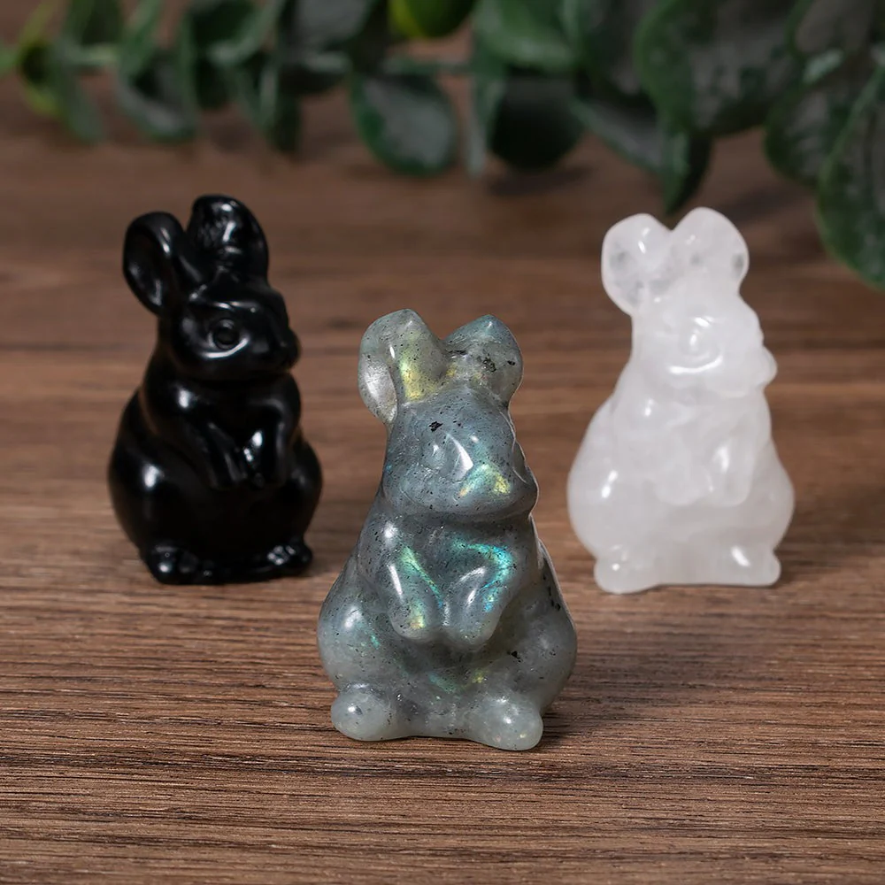 Charming Easter Bunny Crystal Figurine - Image 4