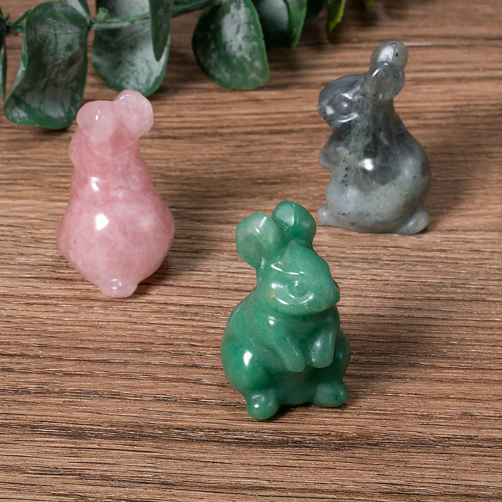 Charming Easter Bunny Crystal Figurine - Image 5