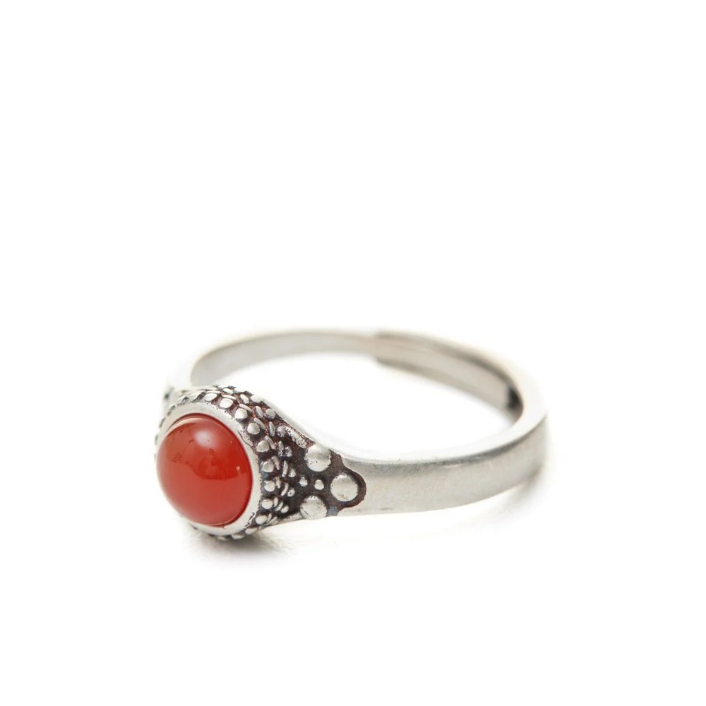 Cherry Crimson Carnelian Ring - Image 5