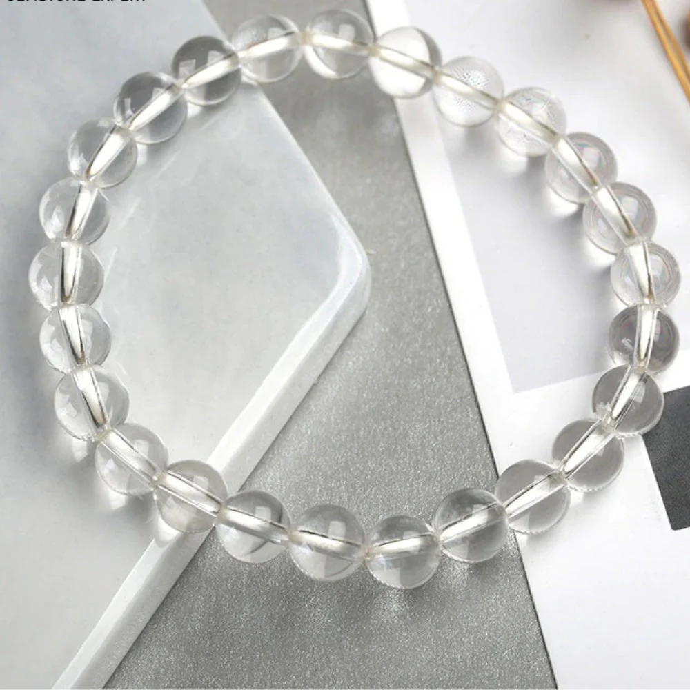 Clear Quartz Bead Bracelet - Image 3